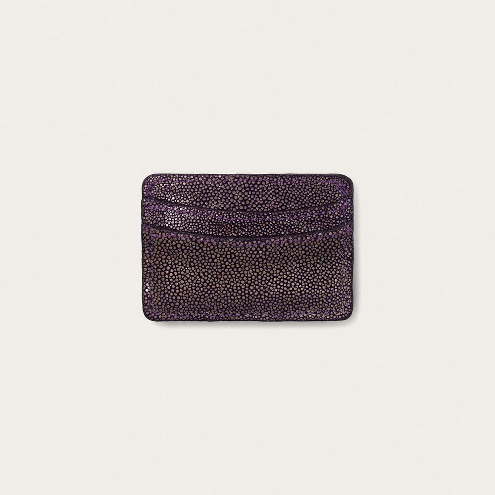 Lillian Wallet Polished Stingray Purple