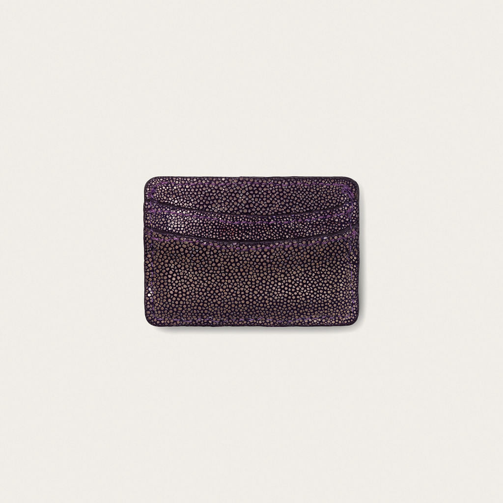 Lillian Wallet Polished Stingray Purple