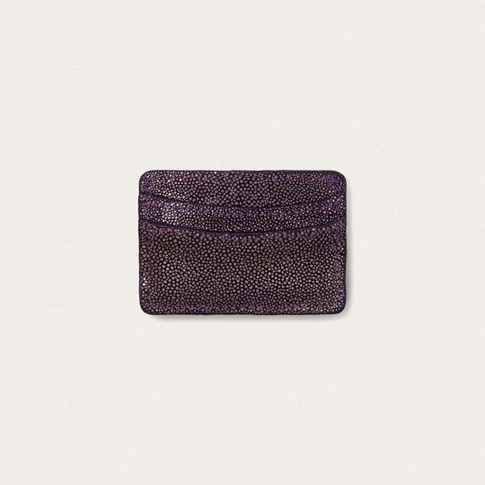 Lillian Wallet Polished Stingray Purple