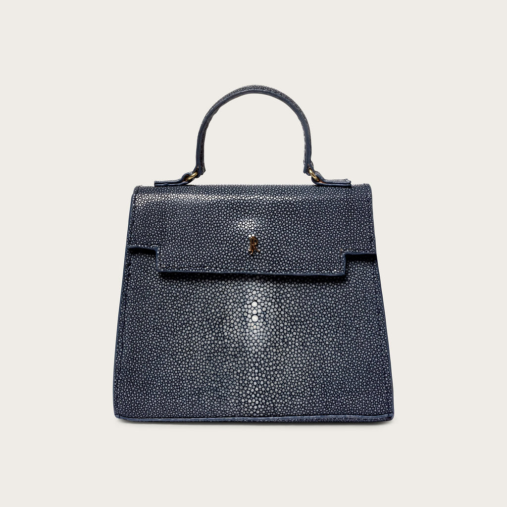 Eleanor Polished Stingray Blue Onyx