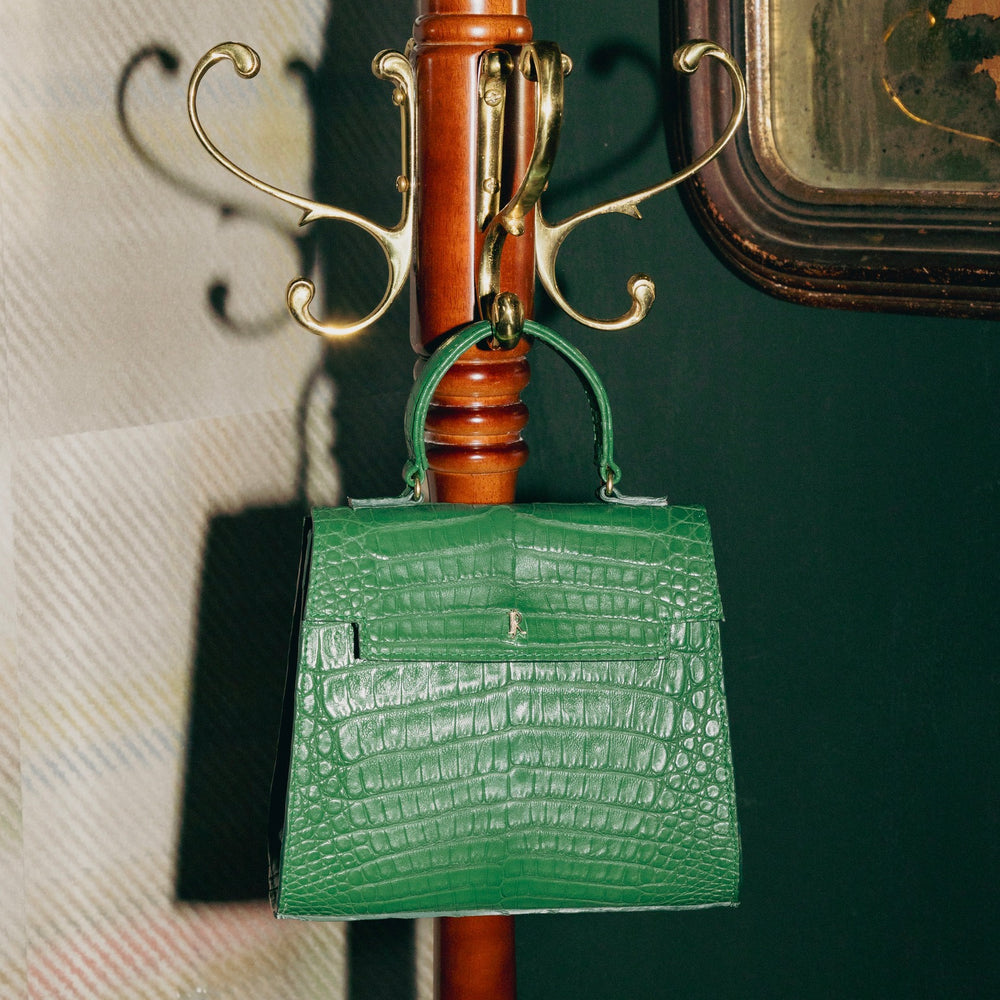 Eleanor Crocodile Emerald Green