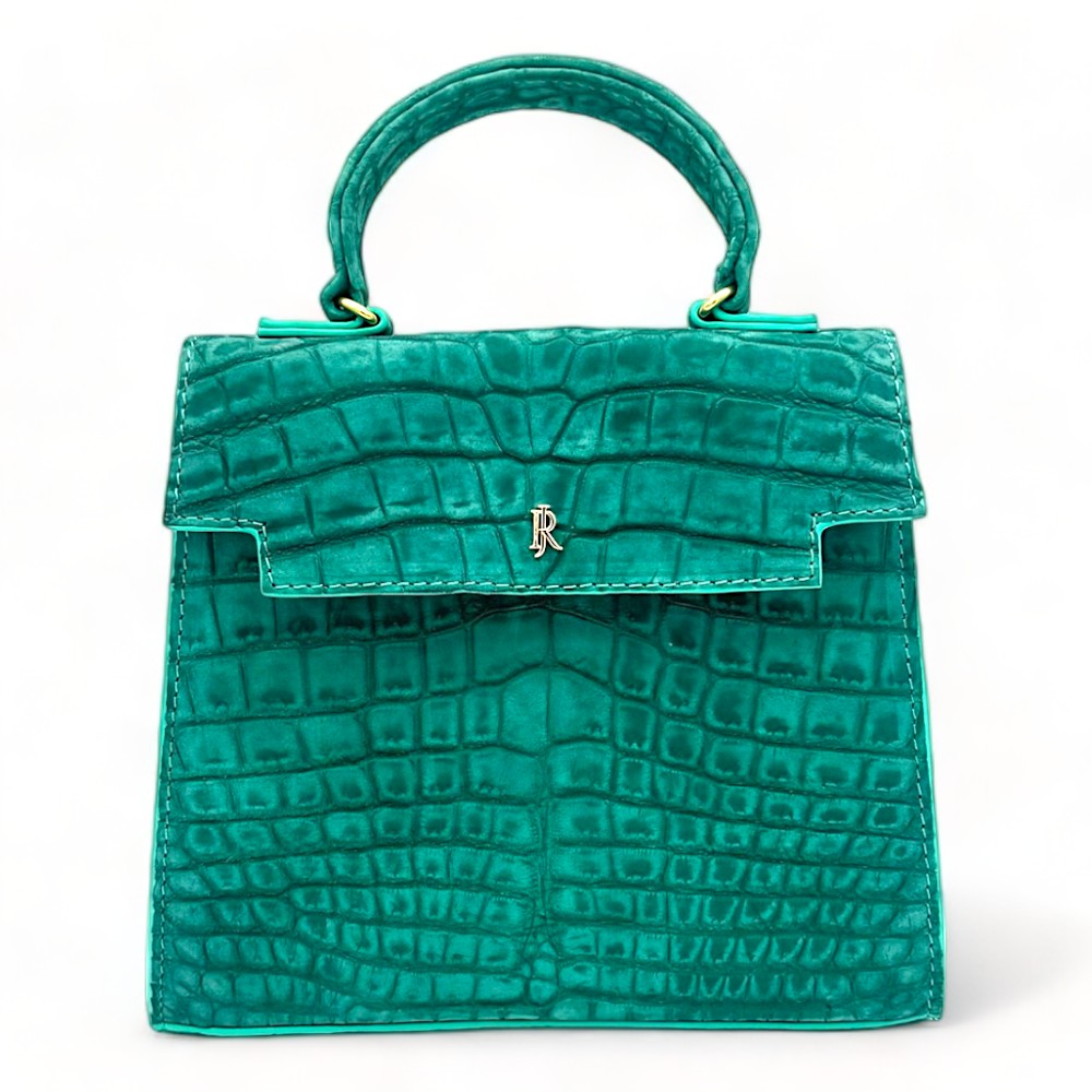 Eleanor Nile Crocodile Turquoise - Order for Nov Delivery