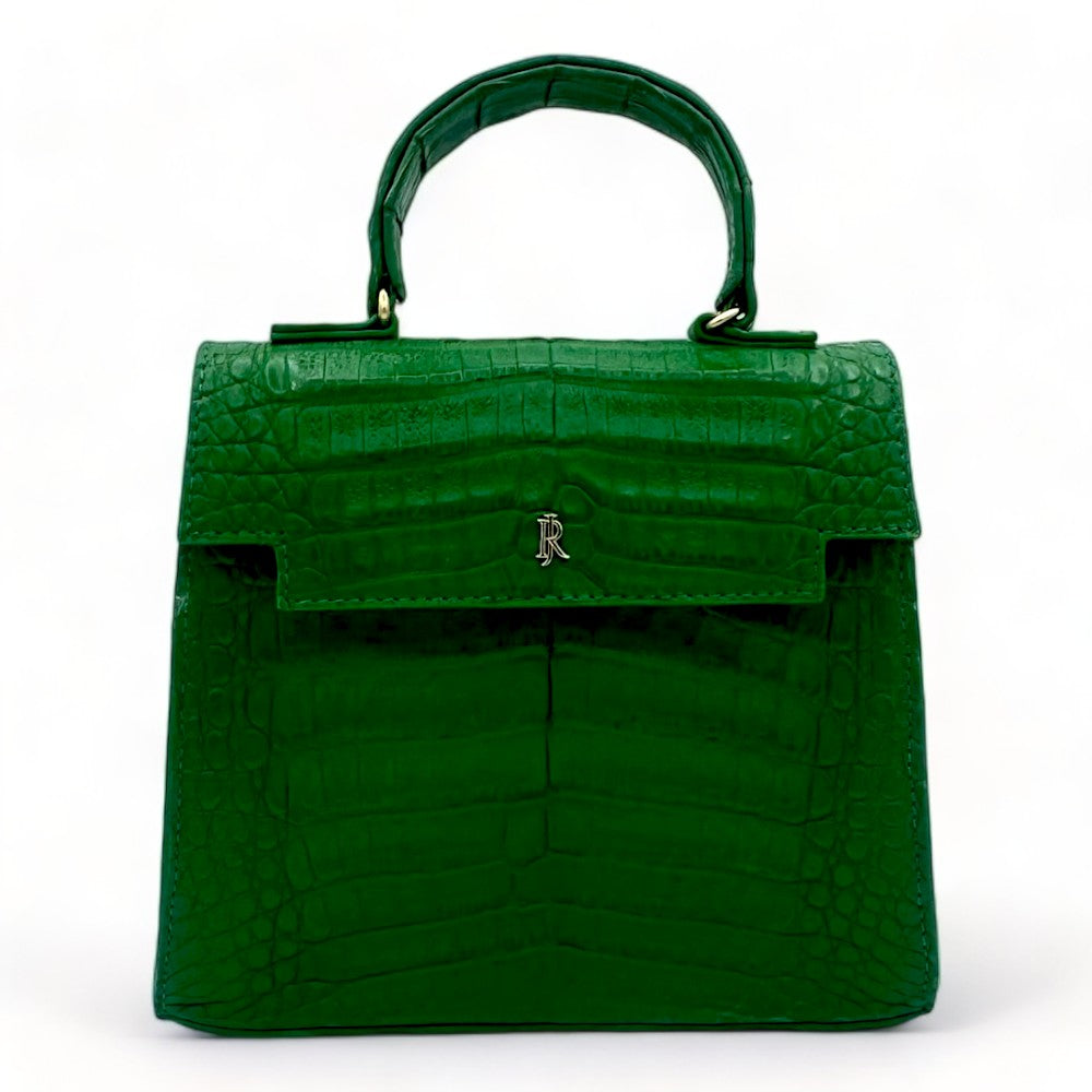 Eleanor Crocodile Emerald Green - Order for Nov Delivery