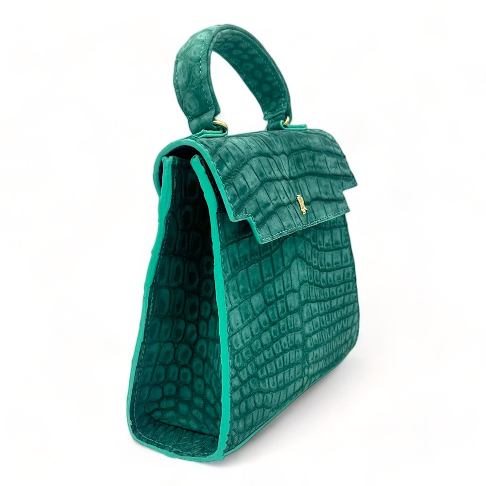 Eleanor Nile Crocodile Turquoise - Order for Nov Delivery