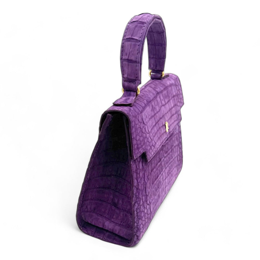 Purple croc bag online