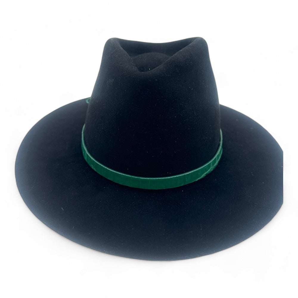 JR Hat Band Crocodile Kelly Green