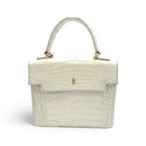 Eleanor Crocodile Cashmere White - Available Now!