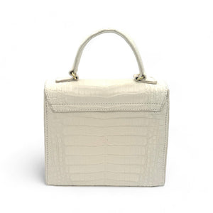 Eleanor Crocodile Cashmere White - Available Now!