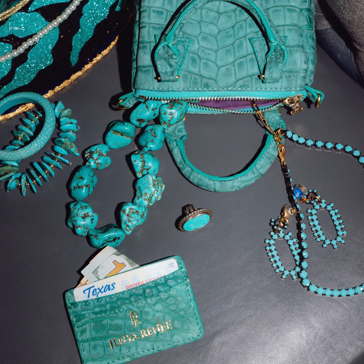 Lillian Wallet Python Purple