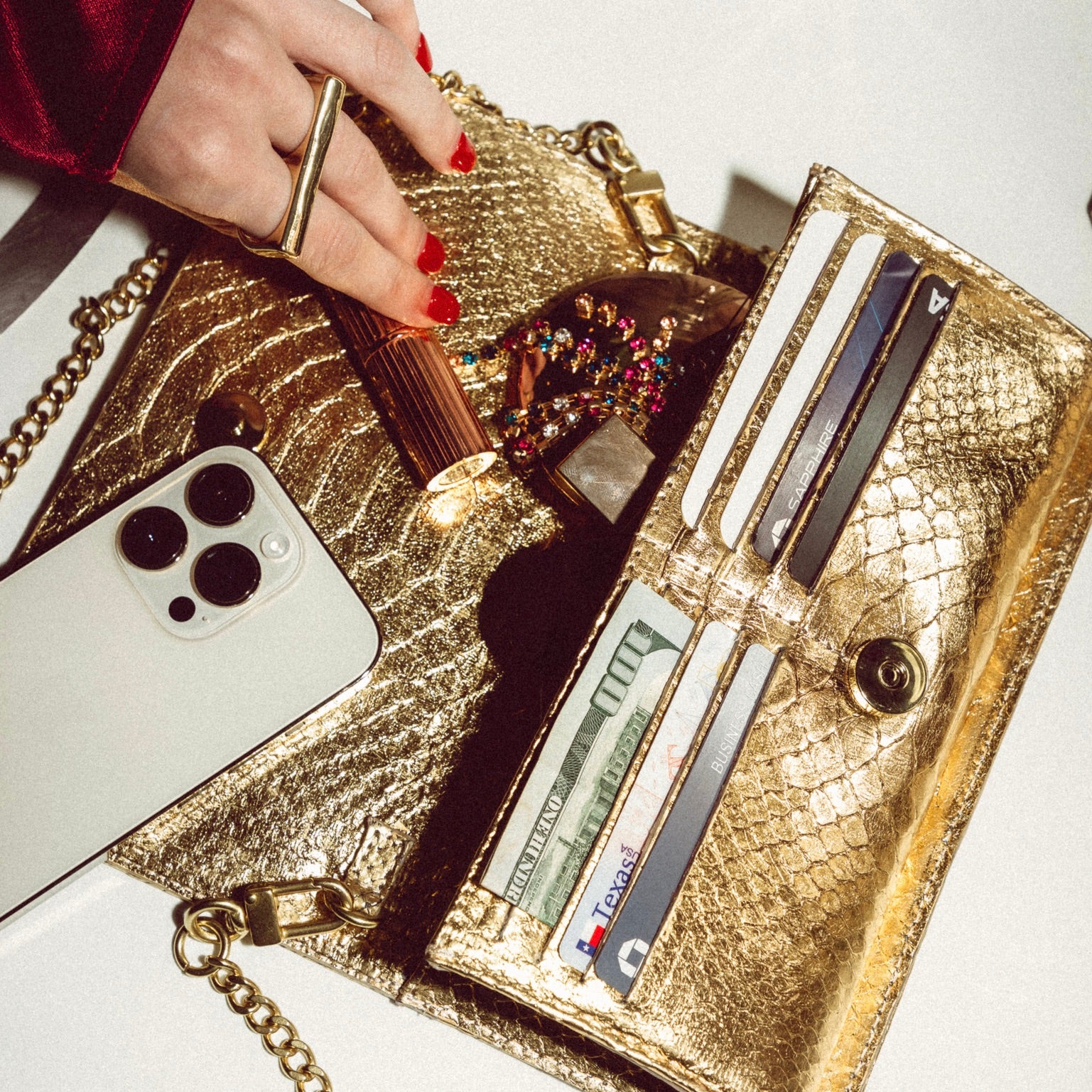 Claire Crocodile Olive