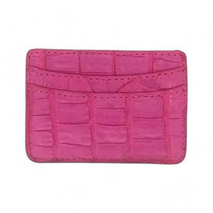 Lillian Wallet Crocodile Barbie Pink