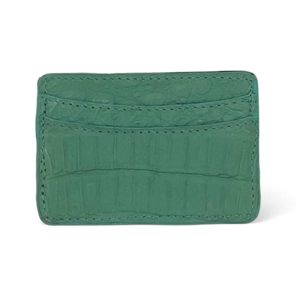 Lillian Wallet Crocodile Turquoise Blue