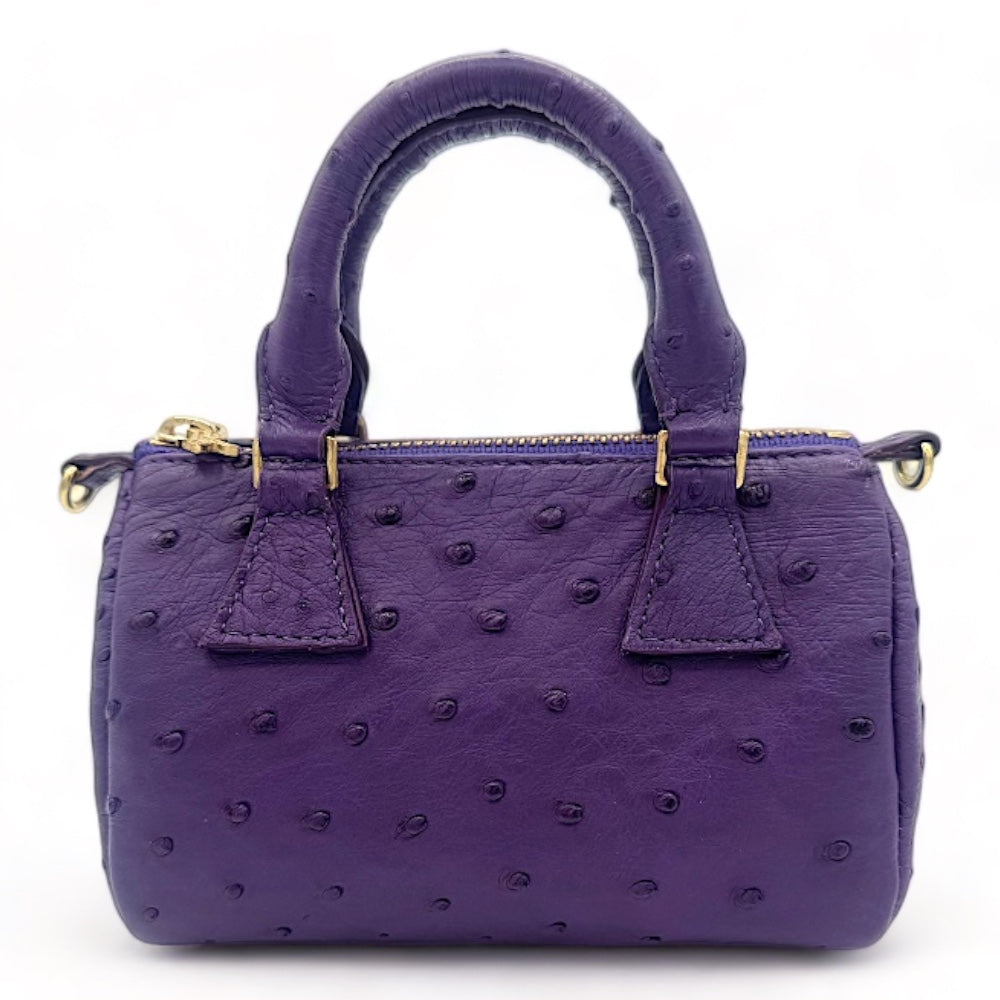 Victoria Ostrich Dark Purple