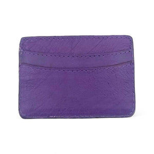 Lillian Wallet Ostrich Dark Purple