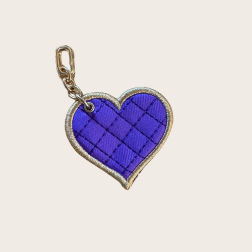 Mini Applique Heart: Purple