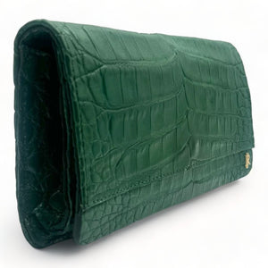 Claire Crocodile Emerald Green - Order for Nov Delivery