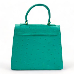 Eleanor Ostrich Turquoise - Order for Dec Delivery