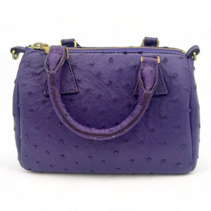 Ella Ostrich Dark Purple