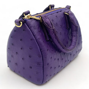 Ella Ostrich Dark Purple