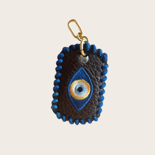 Small Laced Dog Tag Charms-Luxury (Evil Eye)