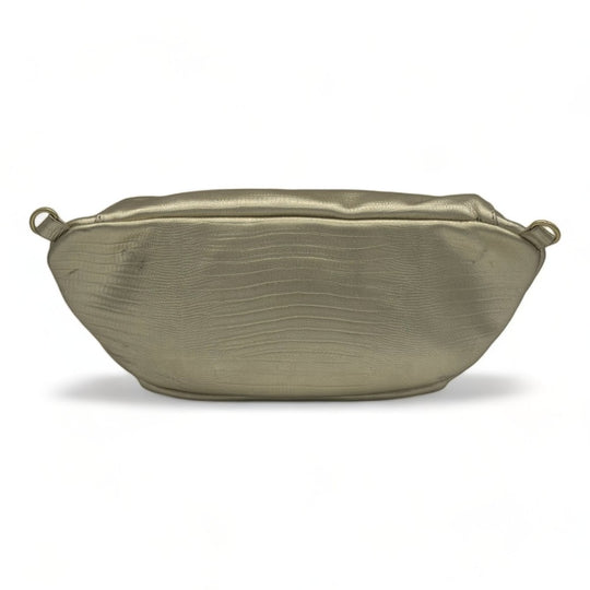 Holly Embossed Lizard Gold