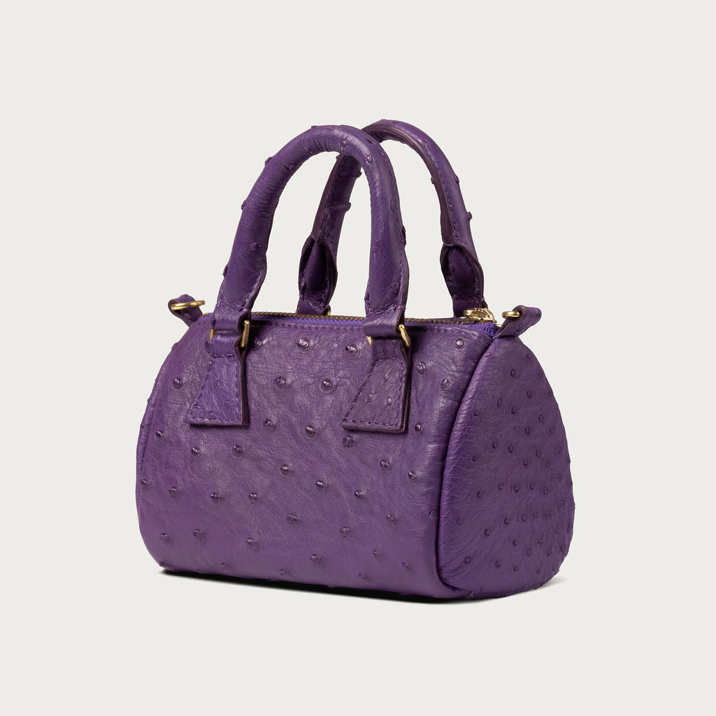 Ella Ostrich Dark Purple