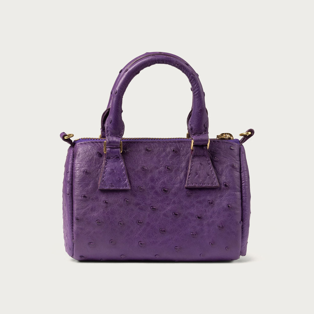 Ella Ostrich Dark Purple