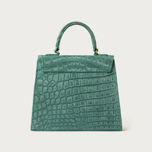Eleanor Nile Crocodile Turquoise Nubuck