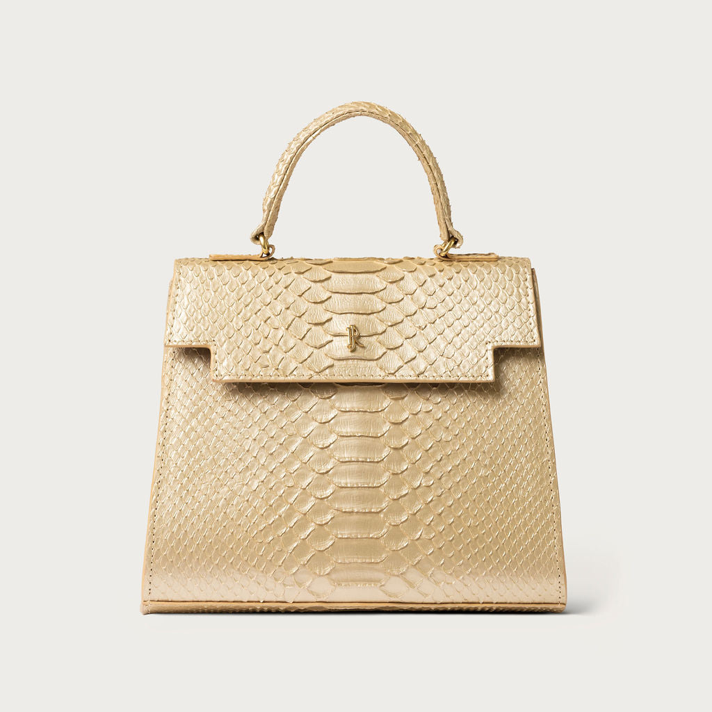 Eleanor Python Champagne Gold
