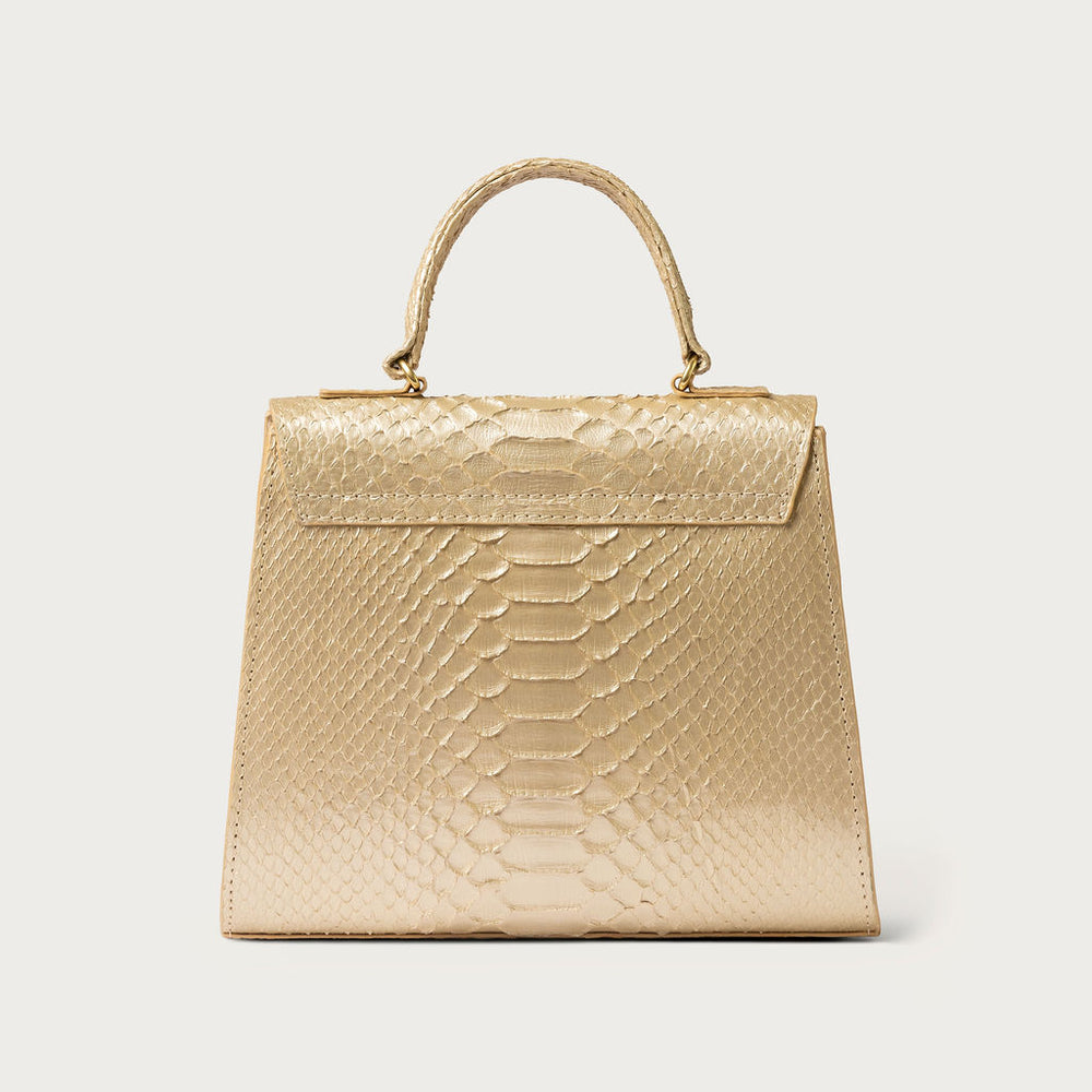 Eleanor Python Champagne Gold
