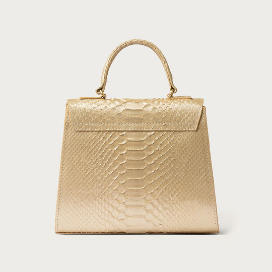 Eleanor Python Champagne Gold