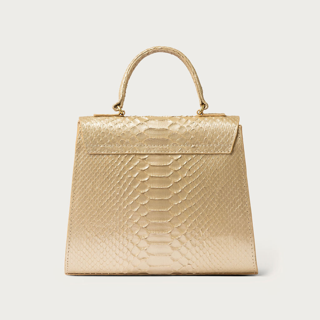 Eleanor Python Champagne Gold