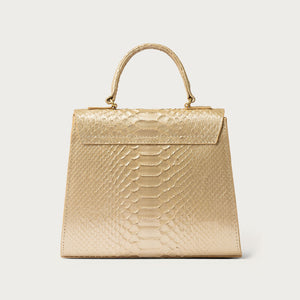 Eleanor Python Champagne Gold