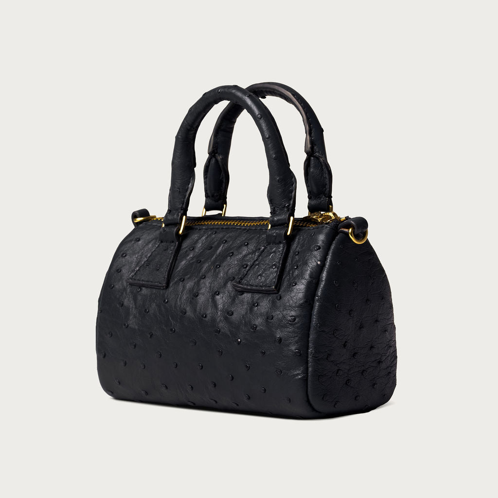Ella Ostrich Black