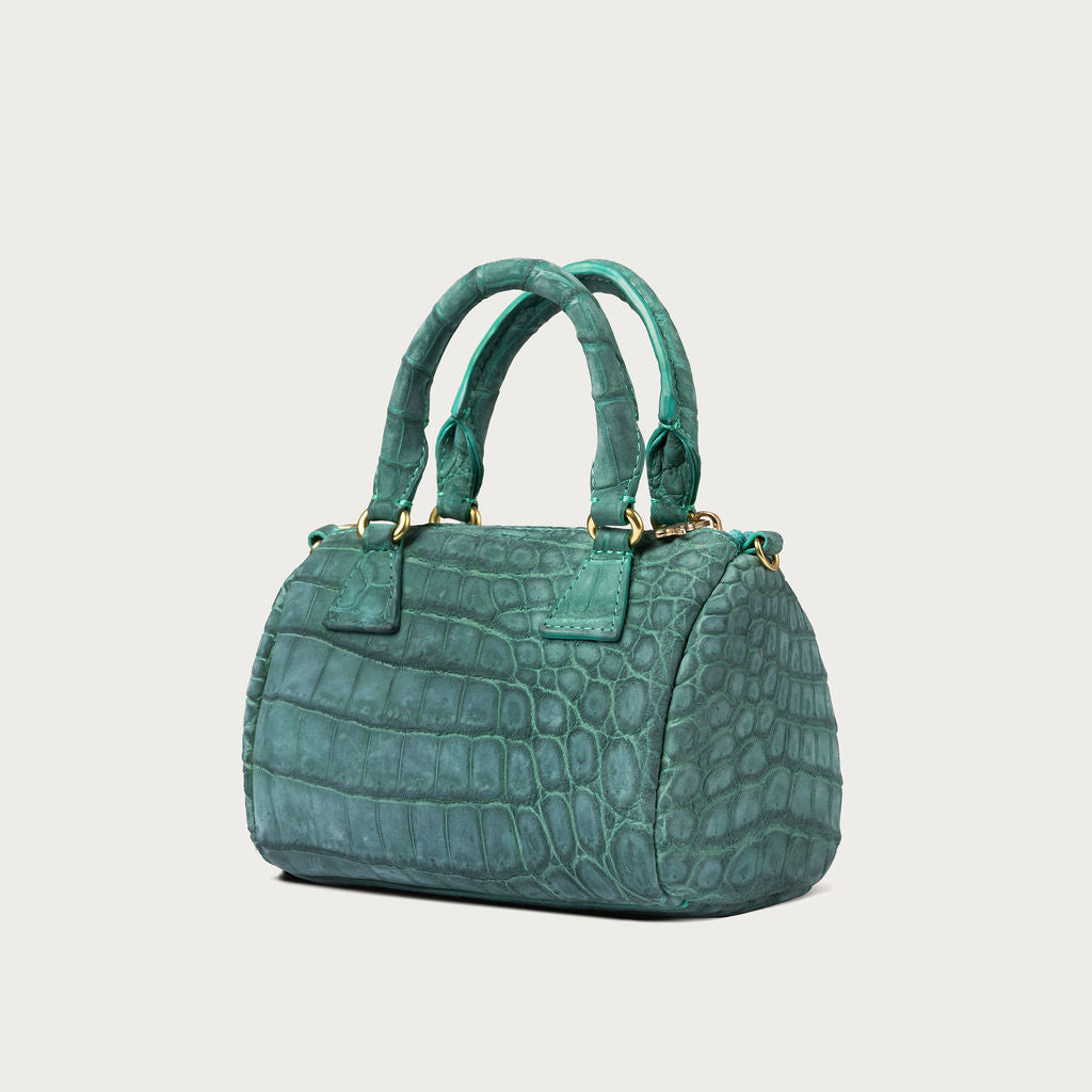 Victoria Nile Crocodile Turquoise Nubuck