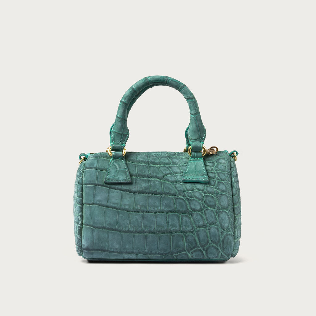 Victoria Nile Crocodile Turquoise Nubuck