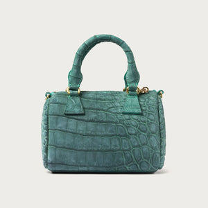 Ella Nile Crocodile Turquoise Nubuck