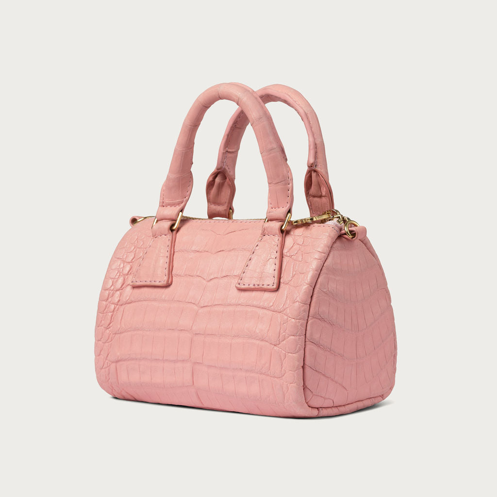 Ella Crocodile Quartz Pink