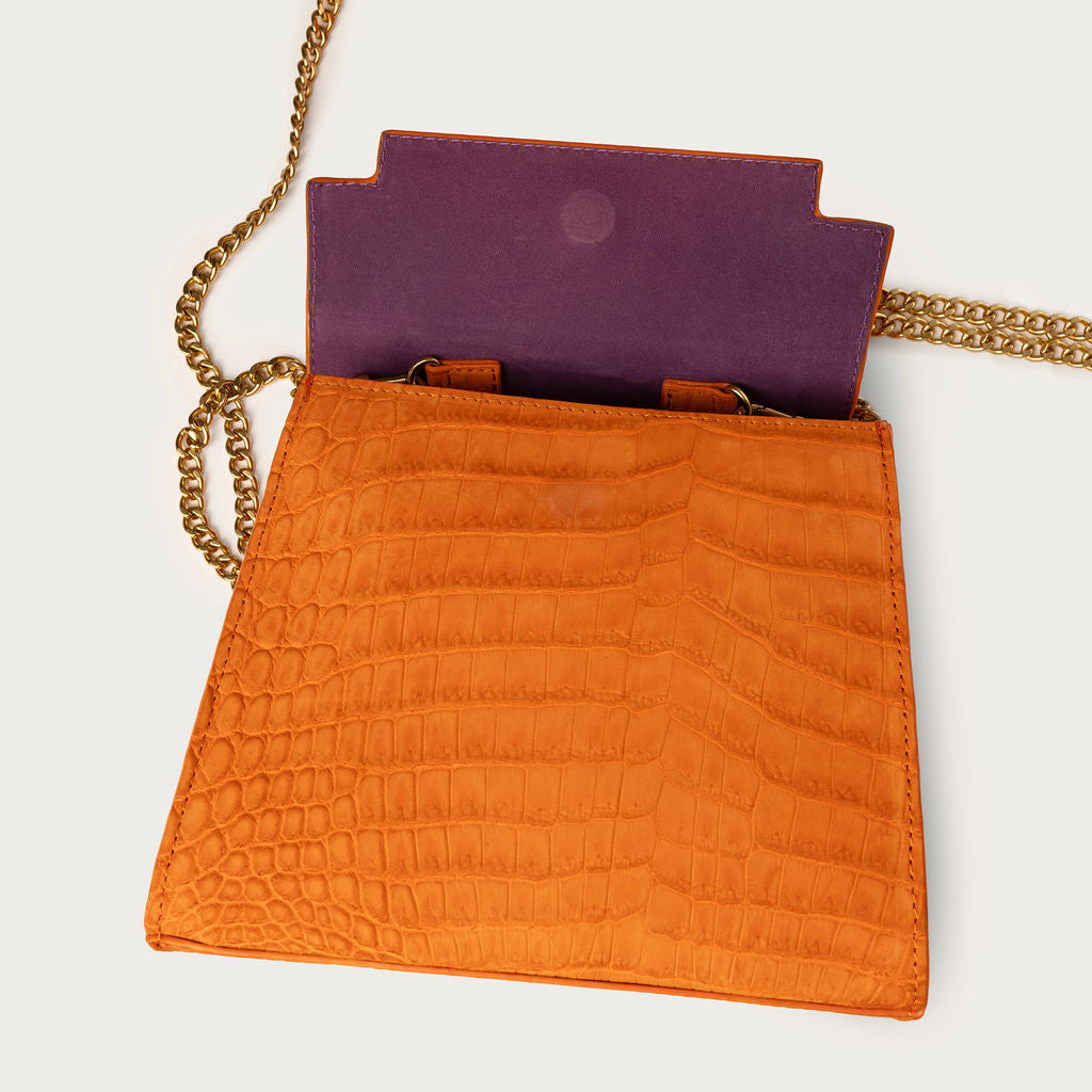 Eleanor Nile Crocodile Austin Sunset Nubuck