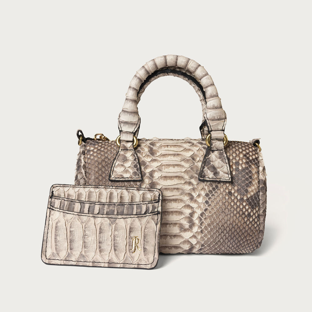 Lillian Wallet Python Black & White