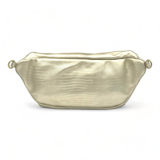 Kate Embossed Lizard Gold