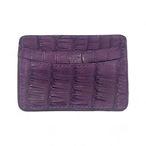 Lillian Wallet Crocodile Plum