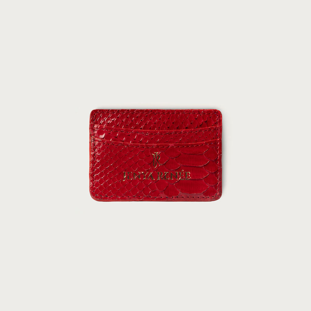 Lillian Wallet Python Red