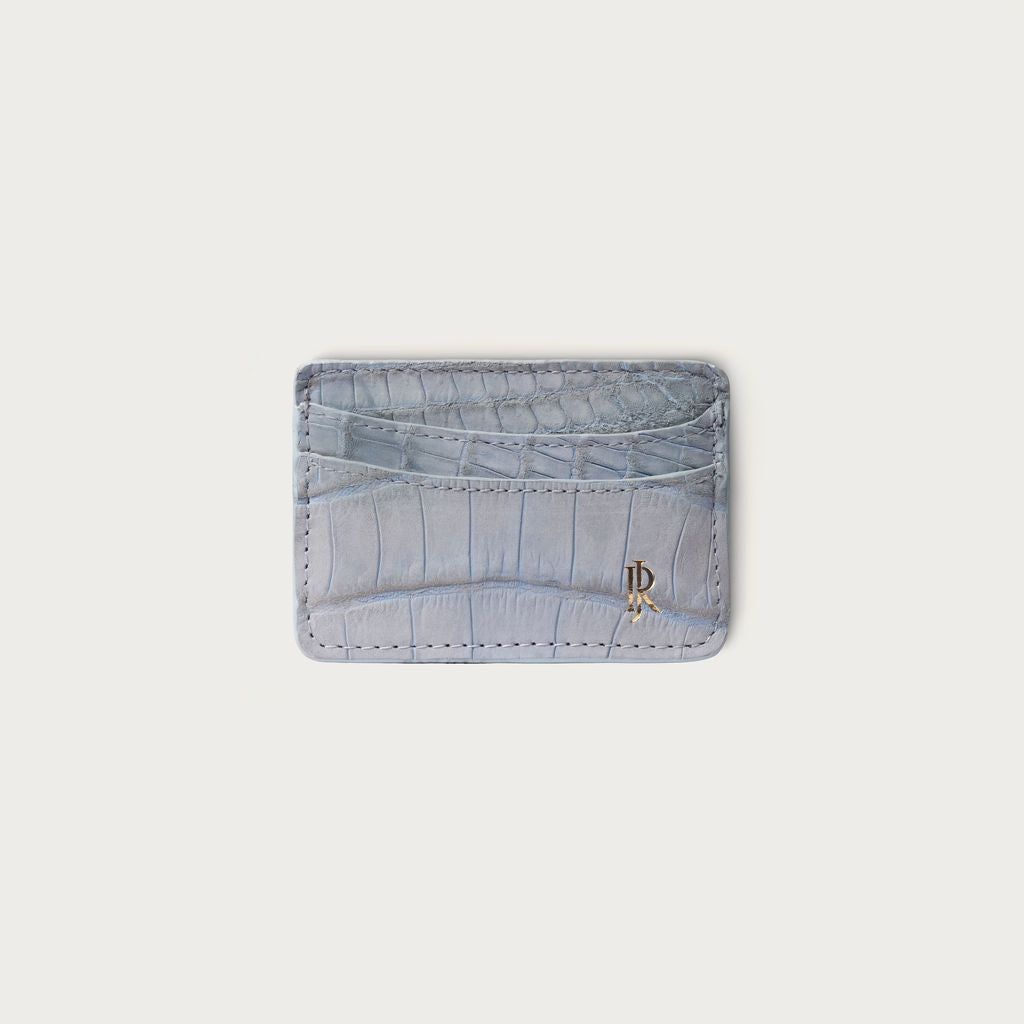 Lillian Wallet Nile Crocodile Cabo Sky