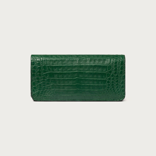 Claire Crocodile Emerald Green