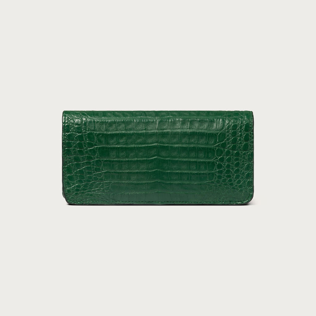 Claire Crocodile Emerald Green