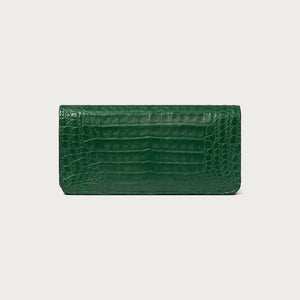 Claire Crocodile Emerald Green