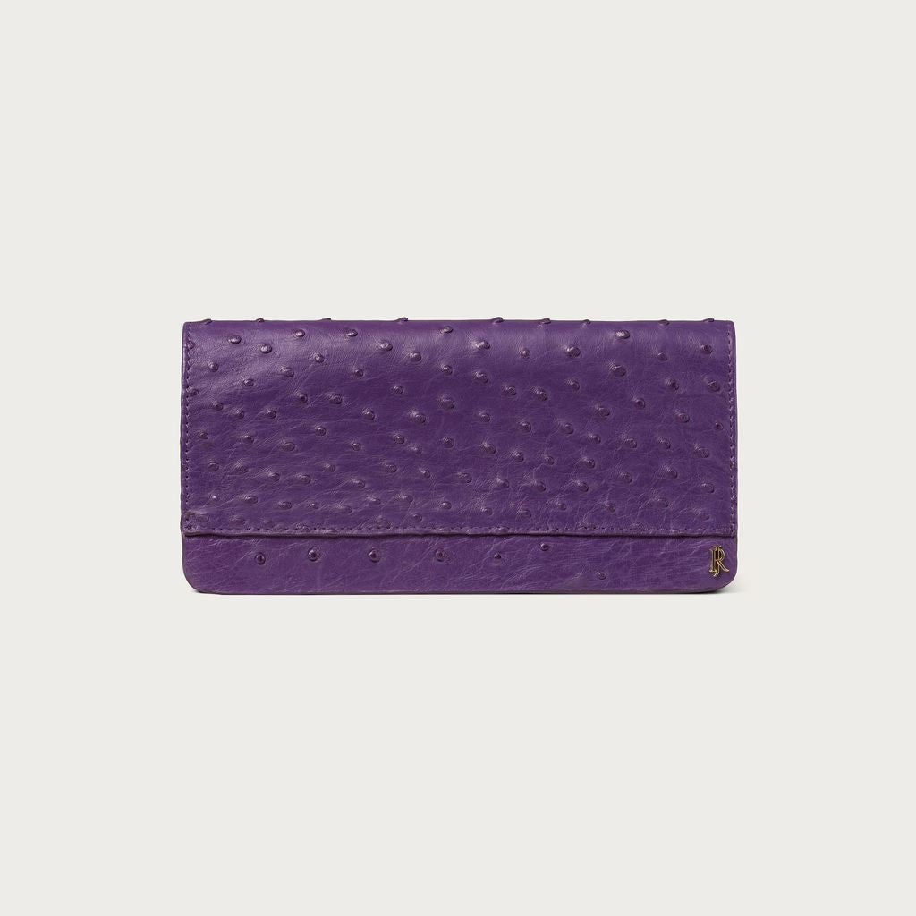 Claire Ostrich Dark Purple